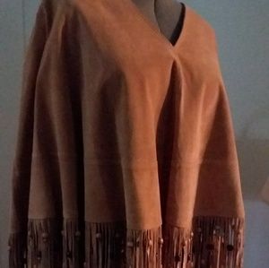Vintage Margaret Godfrey leather cape